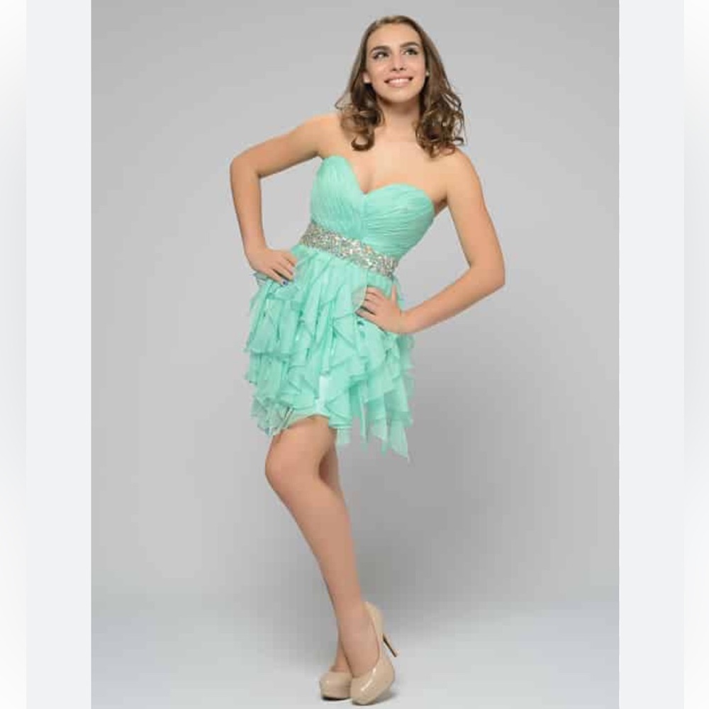 Size 4 turquoise dress from let’s fashion